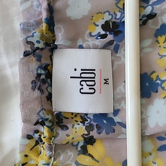 Cabi Floral Sheer Sleeveless Blouse - Picture 3 of 7